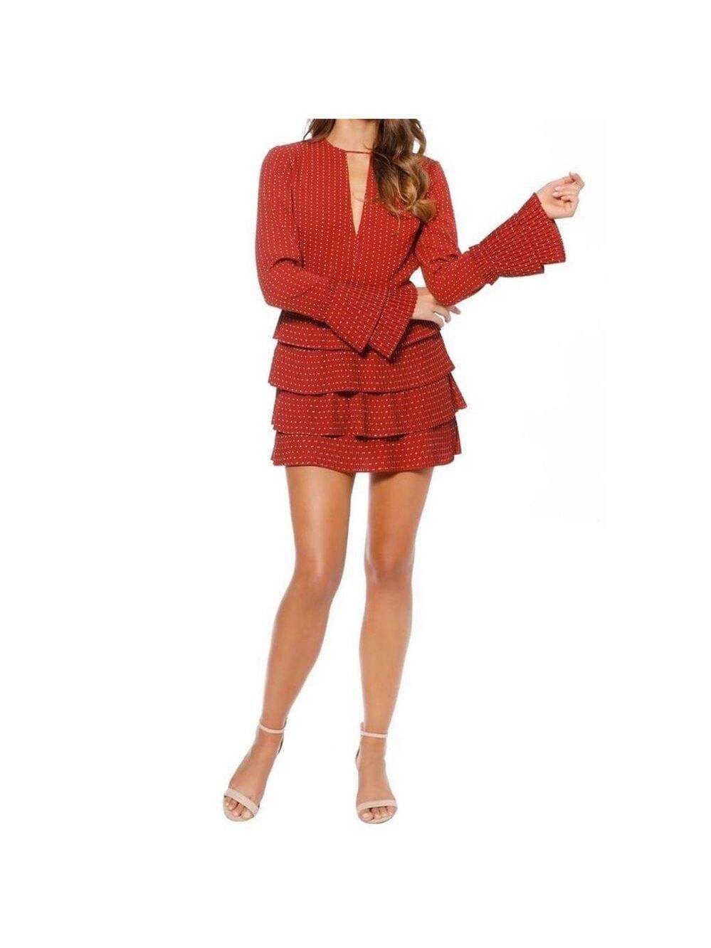 C/MEO COLLECTIVE Fundament Dress Red Spot Size Small